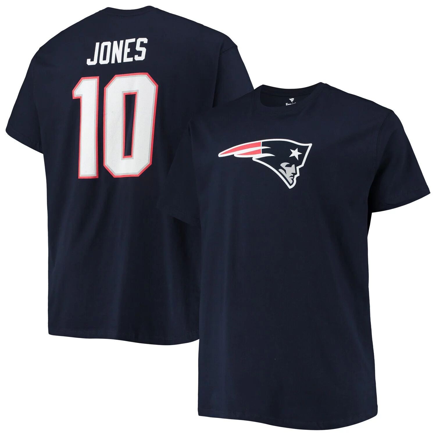 Мужская фирменная футболка Mac Jones Navy New England Patriots Big & Tall с именем и номером игрока Fanatics
Мужская фирменная футболка Mac Jones Navy New England Patriots Big & Tall с именем и номером игрока Fanatics