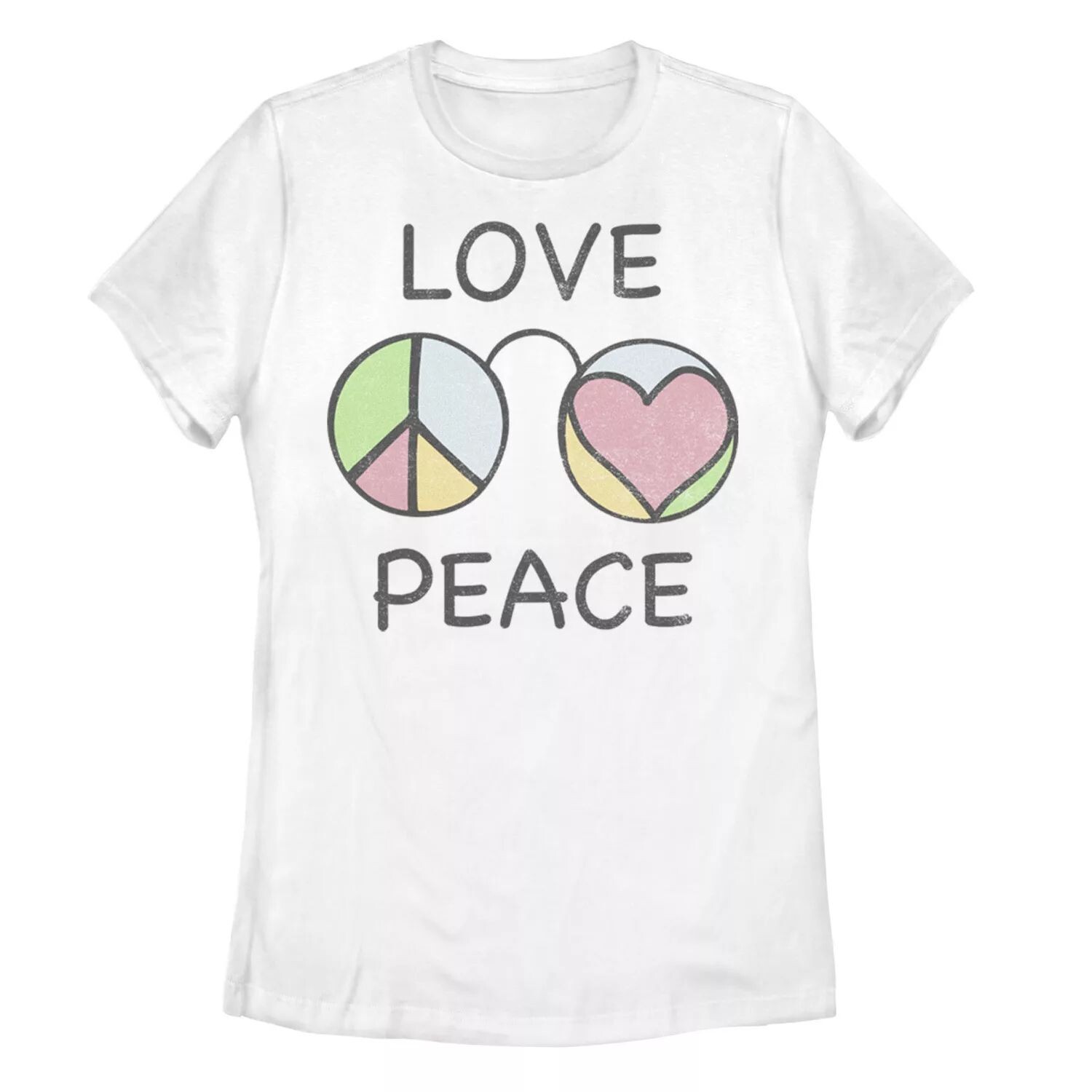 Футболка с рисунком Love & Peace Glasses для подростков
Футболка с рисунком Love & Peace Glasses для подростков