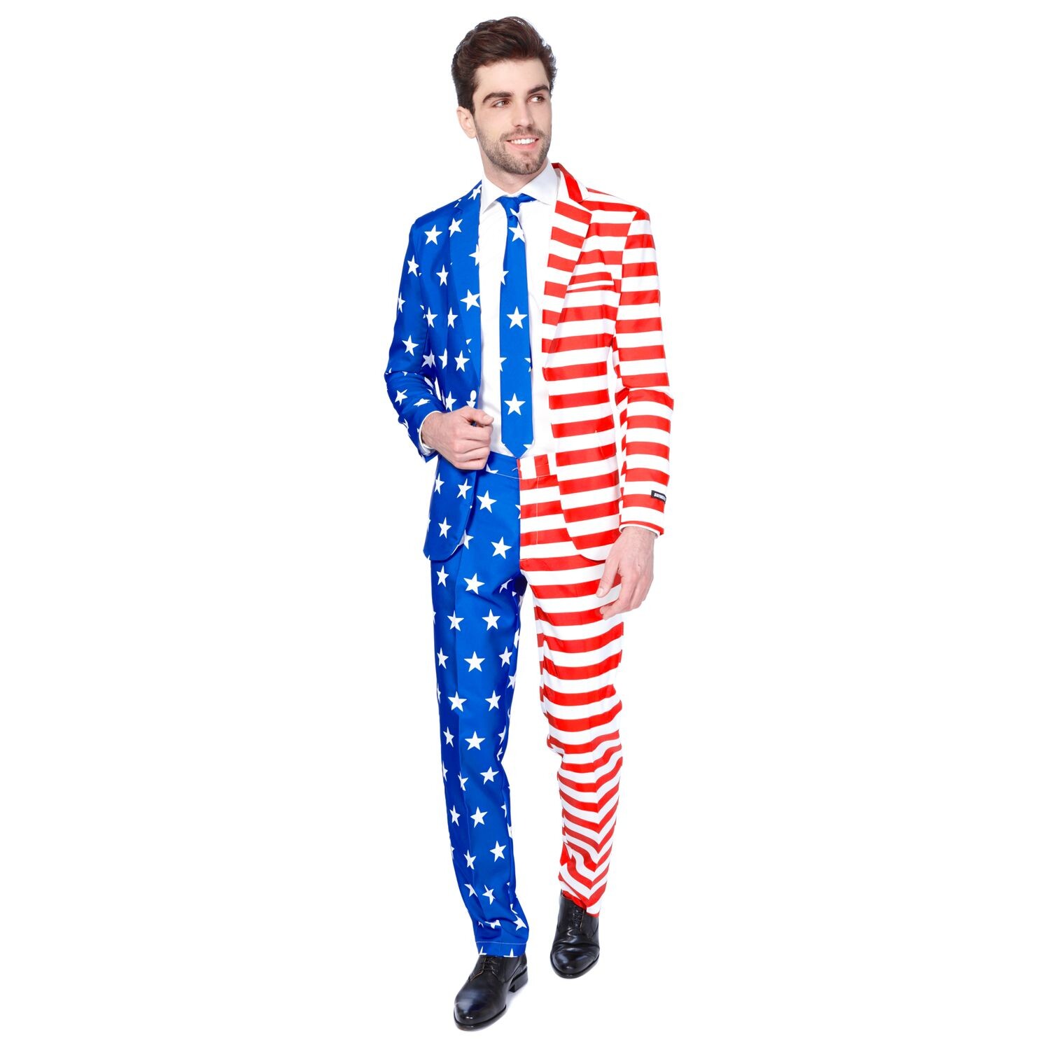 Мужской костюм Suitmeister Slim-Fit с флагом США Americana, синий\белый
Мужской костюм Suitmeister Slim-Fit с флагом США Americana, синий\белый