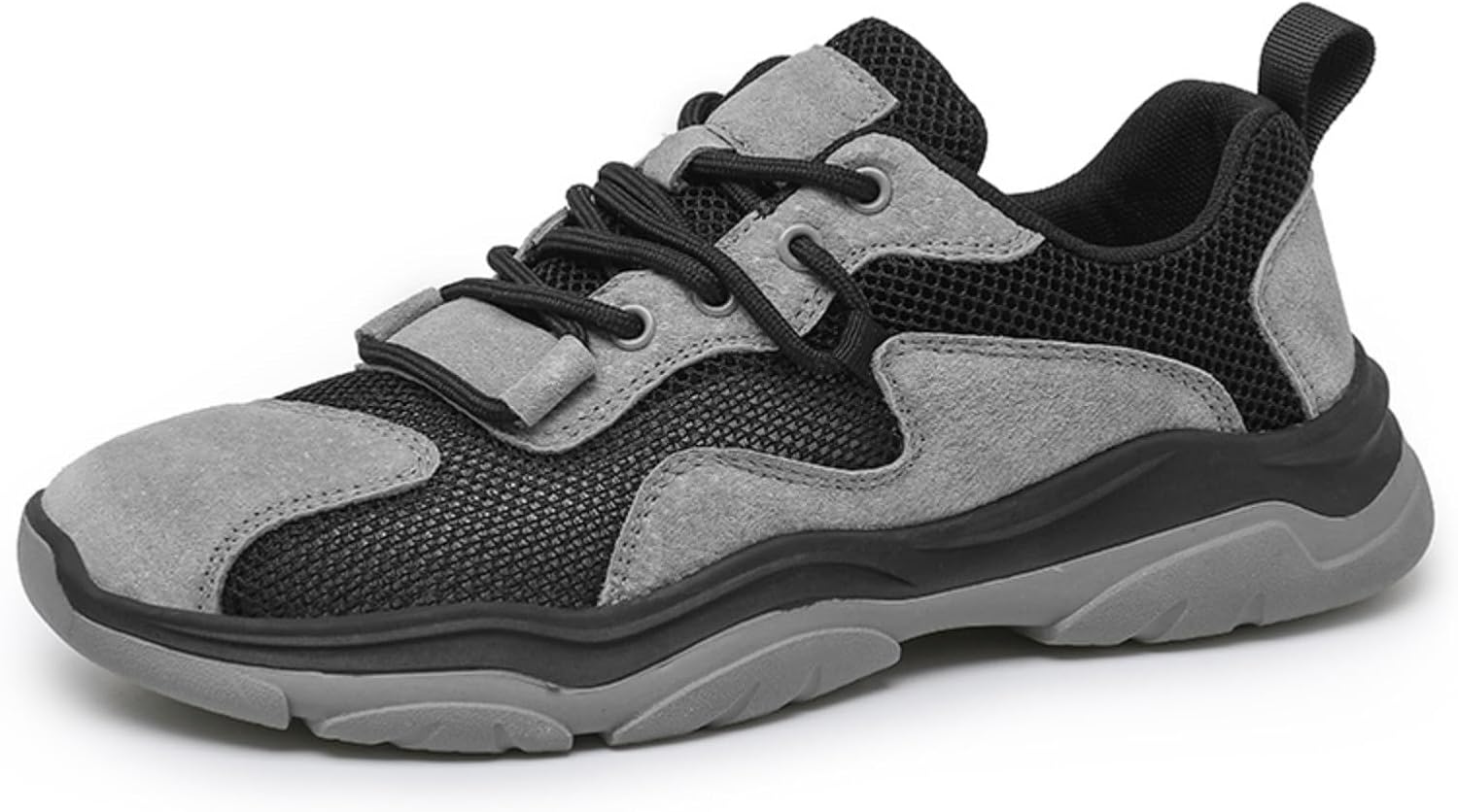 Мужские повседневные обувь из дышащей сетки и замши для весны/осени - мягкая амортизирующая подошва, толстая подошва и петля для надевания (для ходьбы в любое время года) Kelibasi, черный/серый
Мужские повседневные обувь из дышащей сетки и замши для весны/осени - мягкая амортизирующая подошва, толстая подошва и петля для надевания (для ходьбы в любое время года) Kelibasi, черный/серый