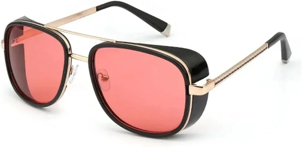 Солнцезащитные очки в стиле стимпанк для мужчин и женщин, зеркальные солнцезащитные очки, винтажные линзы, защита от ультрафиолета UV400 HDUBFY, Shinningblack-red
Солнцезащитные очки в стиле стимпанк для мужчин и женщин, зеркальные солнцезащитные очки, винтажные линзы, защита от ультрафиолета UV400 HDUBFY, Shinningblack-red