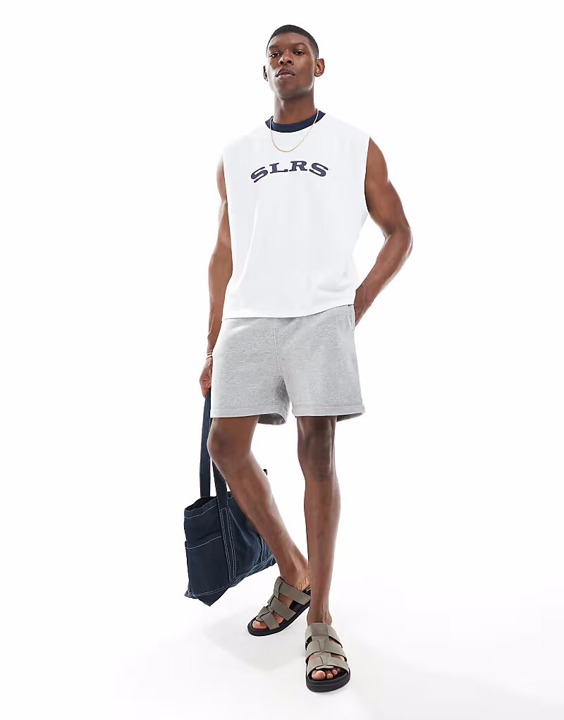 Узкие шорты ASOS DESIGN Essential серого меланжевого цвета
Узкие шорты ASOS DESIGN Essential серого меланжевого цвета