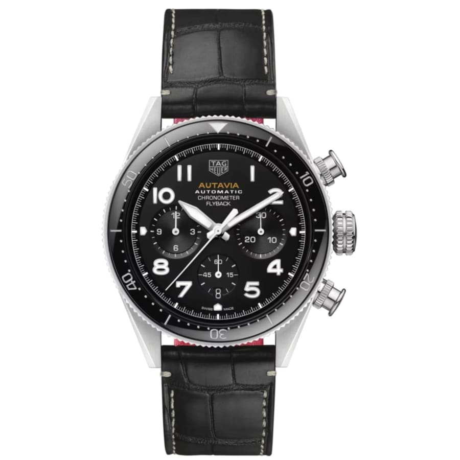 Мужские часы Tag Heuer Autavia Chronometer Flyback с черным циферблатом и кожаным ремешком CBE511A.FC8279
Мужские часы Tag Heuer Autavia Chronometer Flyback с черным циферблатом и кожаным ремешком CBE511A.FC8279