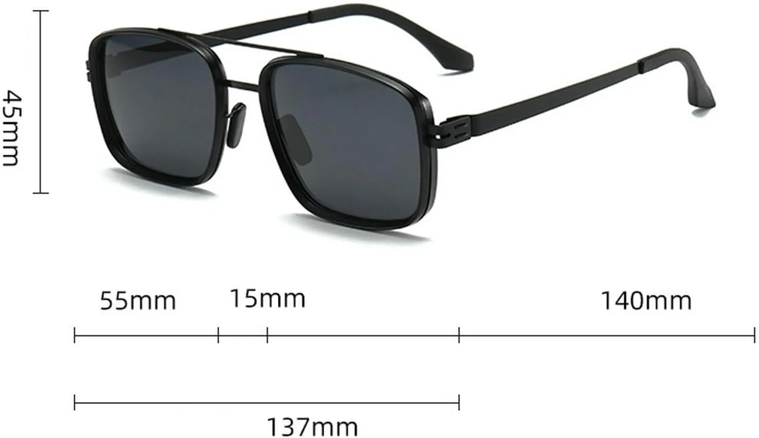 Модные квадратные солнцезащитные очки для мужчин и женщин, очки-пилот, солнцезащитные очки для вождения на открытом воздухе, защита от ультрафиолета UV400 mincl, Gray
Модные квадратные солнцезащитные очки для мужчин и женщин, очки-пилот, солнцезащитные очки для вождения на открытом воздухе, защита от ультрафиолета UV400 mincl, Gray