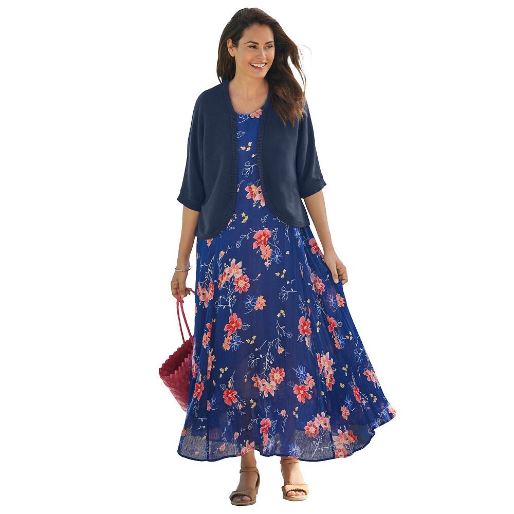 Женщина в женском кардигане больших размеров с отделкой в рубчик Woman Within, темно-синий
Женщина в женском кардигане больших размеров с отделкой в рубчик Woman Within, темно-синий