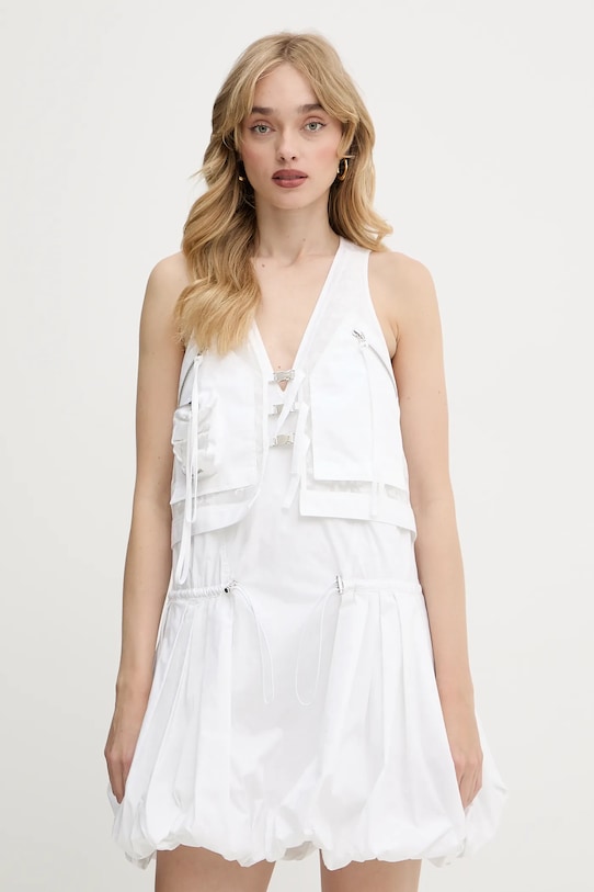 Хлопковое платье Pinko, белый 
Хлопковое платье Pinko, белый