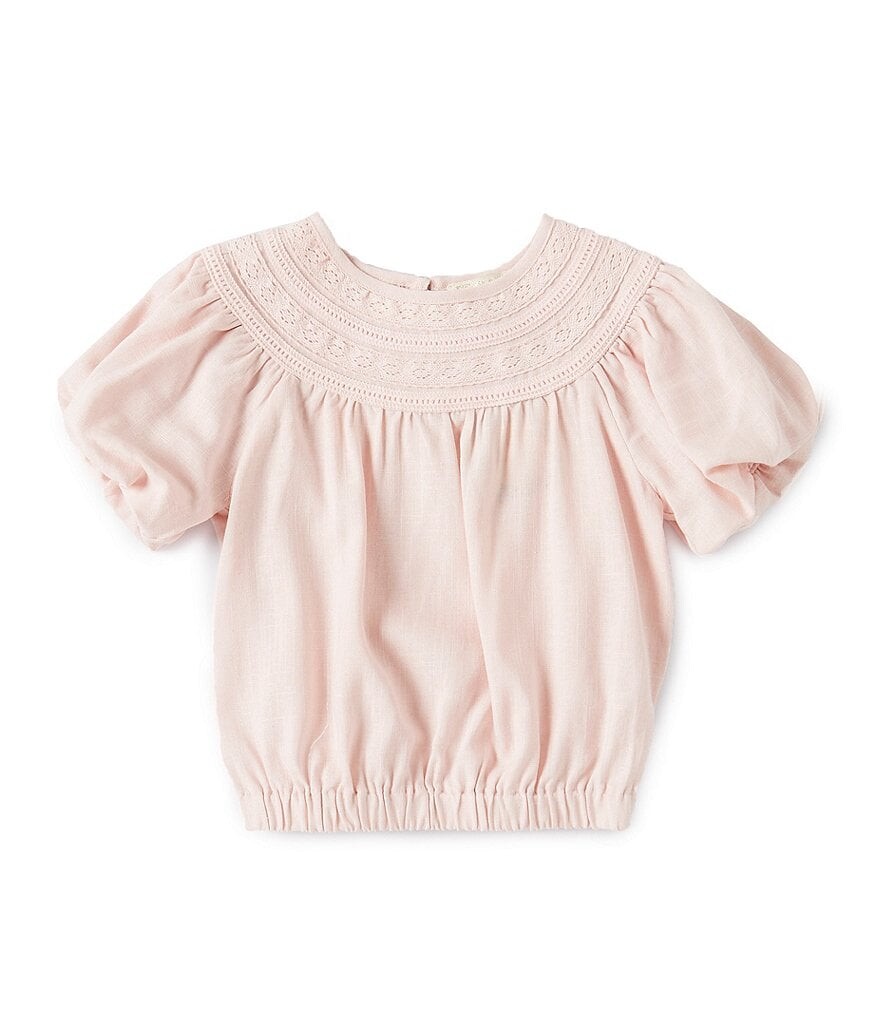 Топ Chelsea & Violet Little Girls 2T-6X с короткими рукавами и кружевным воротником, розовый
Топ Chelsea & Violet Little Girls 2T-6X с короткими рукавами и кружевным воротником, розовый