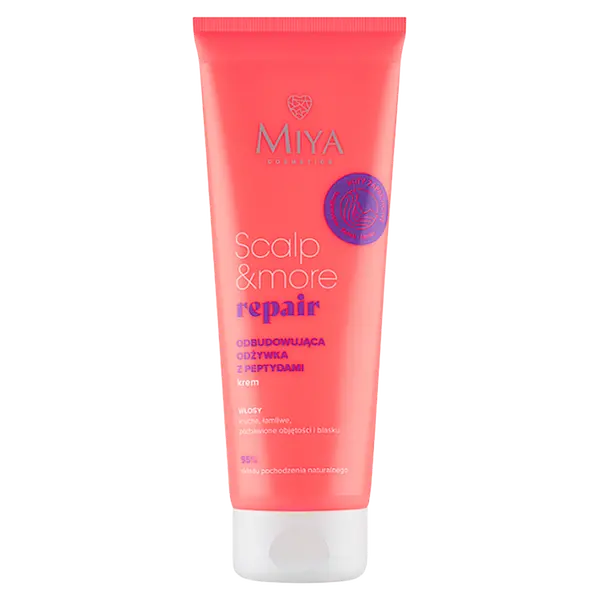 Восстанавливающий кондиционер с пептидами для волос, 200 мл Miya Cosmetics Scalp&More repair
Восстанавливающий кондиционер с пептидами для волос, 200 мл Miya Cosmetics Scalp&More repair