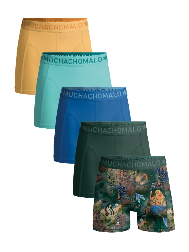 Muchachomalo Комплект из 5 штук: Разноцветные боксерские трусы - для мужчин
Muchachomalo Комплект из 5 штук: Разноцветные боксерские трусы - для мужчин