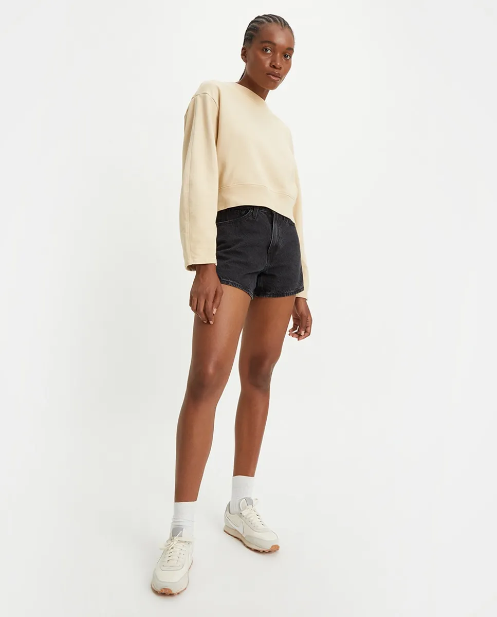 Женские однотонные джинсовые шорты 80s Mom Levi's, черный
Женские однотонные джинсовые шорты 80s Mom Levi's, черный