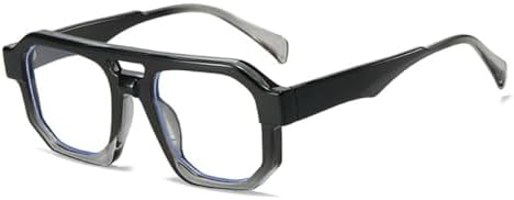 Солнцезащитные очки с двойной перемычкой, квадратной формы, градиентные, модные, с прозрачными линзами, в стиле ретро-панк, солнцезащитные очки UV400 для мужчин MTZJH, Black Grey Clear
Солнцезащитные очки с двойной перемычкой, квадратной формы, градиентные, модные, с прозрачными линзами, в стиле ретро-панк, солнцезащитные очки UV400 для мужчин MTZJH, Black Grey Clear