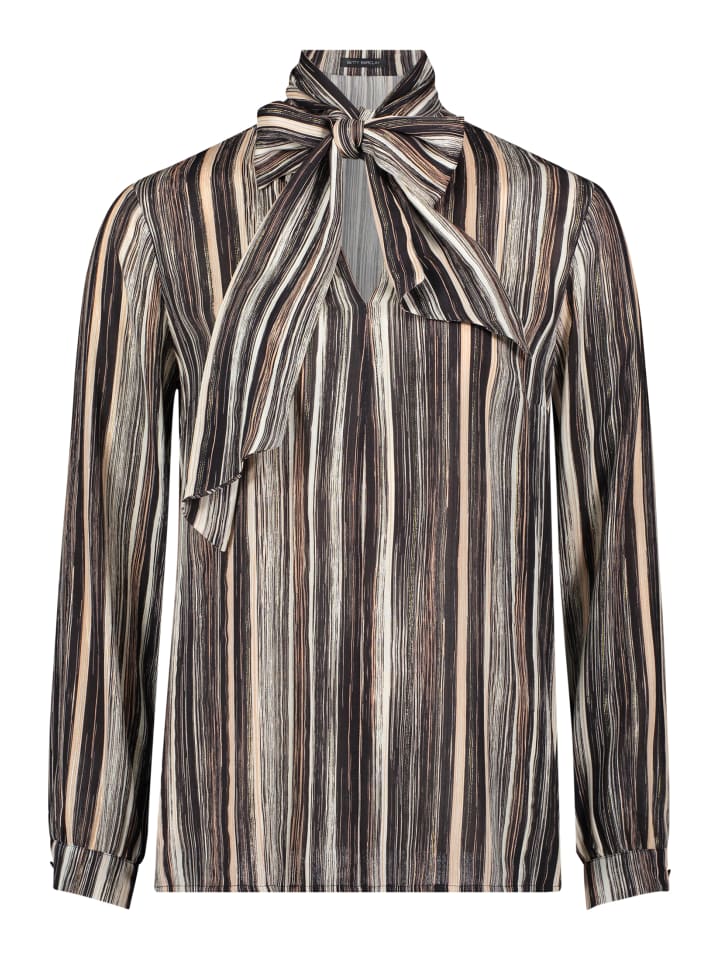 Блузка без застежки с бантом в черном/серо-коричневом цвете Betty Barclay
Блузка без застежки с бантом в черном/серо-коричневом цвете Betty Barclay