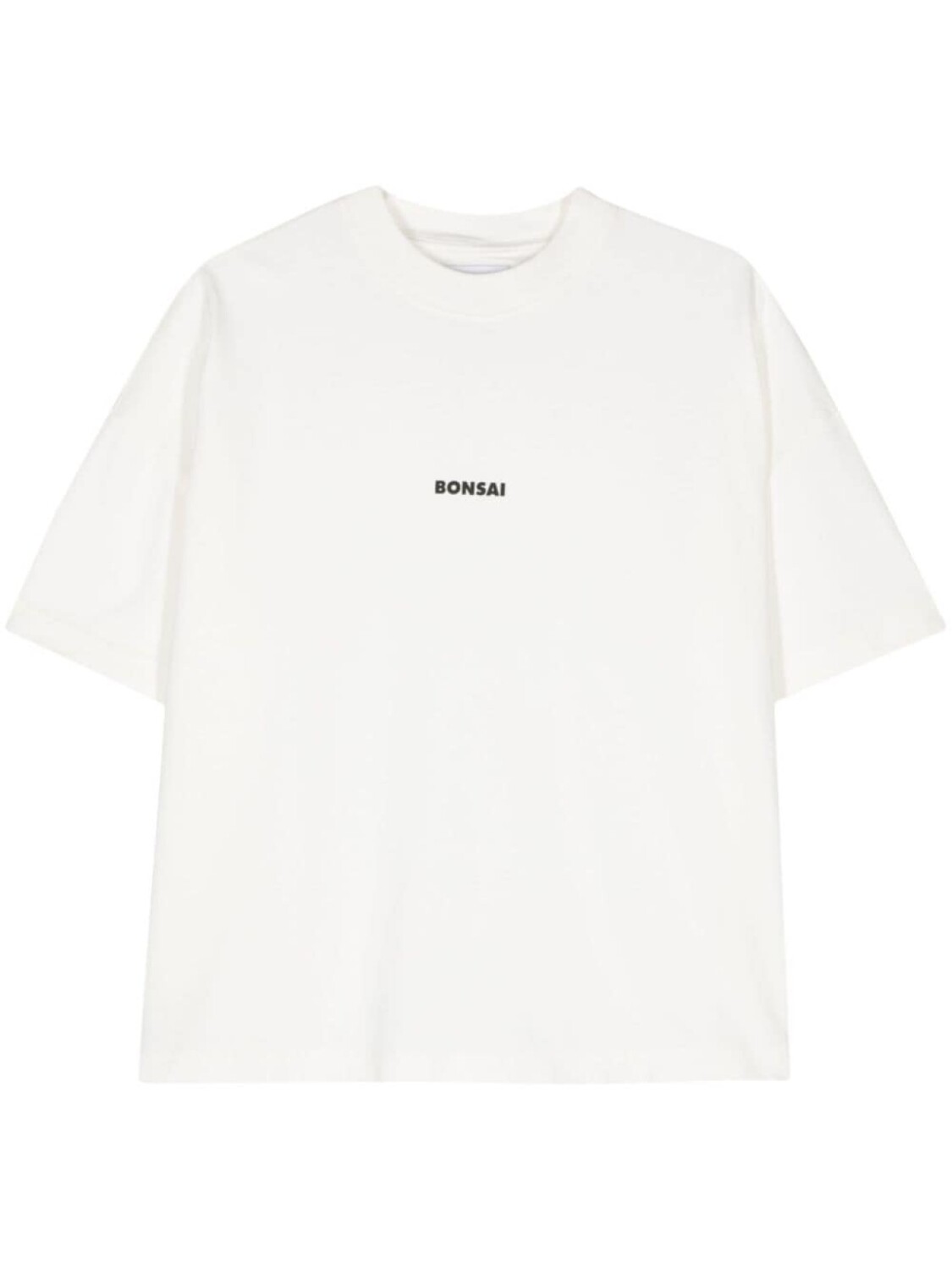 Футболка из хлопка с принтом логотипа Bonsai, белый 
Футболка из хлопка с принтом логотипа Bonsai, белый