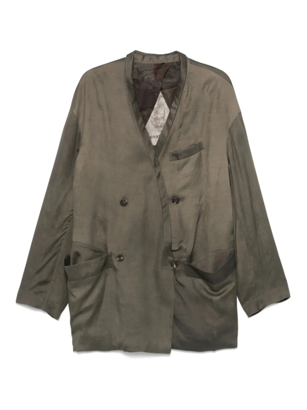 Двубортный пиджак Ziggy Chen, зеленый
Двубортный пиджак Ziggy Chen, зеленый