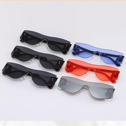 Модные солнцезащитные очки без оправы для женщин и мужчин. Стильная оправа с яркими линзами. Универсальные очки с защитой от УФ-излучения UV400 MTZJH, C2
Модные солнцезащитные очки без оправы для женщин и мужчин. Стильная оправа с яркими линзами. Универсальные очки с защитой от УФ-излучения UV400 MTZJH, C2