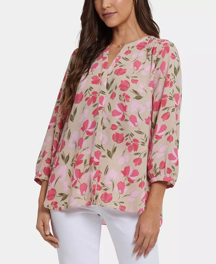 Женский топ с круглым вырезом и защипами NYDJ, мультиколор
Женский топ с круглым вырезом и защипами NYDJ, мультиколор