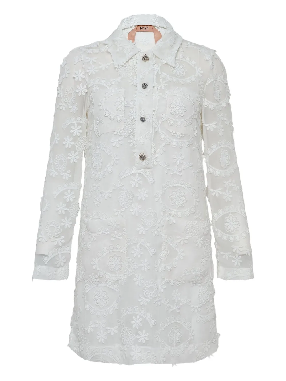 Платье с цветочной вышивкой Nº21, белый
Платье с цветочной вышивкой Nº21, белый