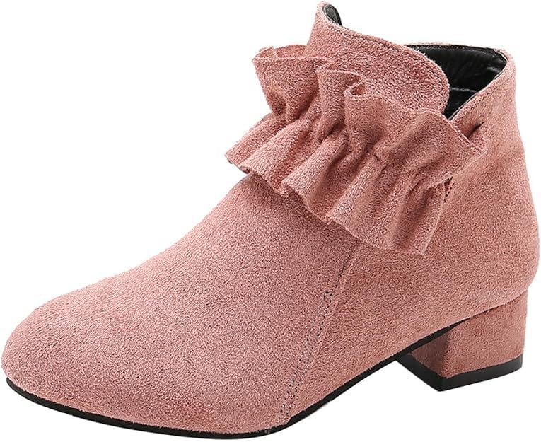 Детские ботильоны для девочек, низкий широкий каблук, боковая молния, короткие нарядные ботинки Hhhchpm, Pink Velvet
Детские ботильоны для девочек, низкий широкий каблук, боковая молния, короткие нарядные ботинки Hhhchpm, Pink Velvet