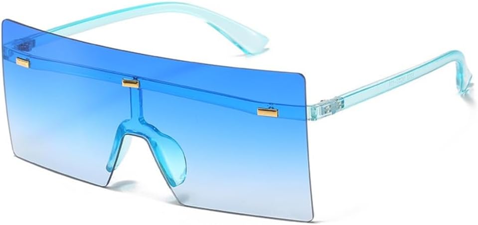 Большие солнцезащитные очки без оправы для женщин, прозрачные, с градиентным переходом, мужские солнцезащитные очки, женские очки с защитой от УФ-излучения UV400 LANGSER, Blue
Большие солнцезащитные очки без оправы для женщин, прозрачные, с градиентным переходом, мужские солнцезащитные очки, женские очки с защитой от УФ-излучения UV400 LANGSER, Blue