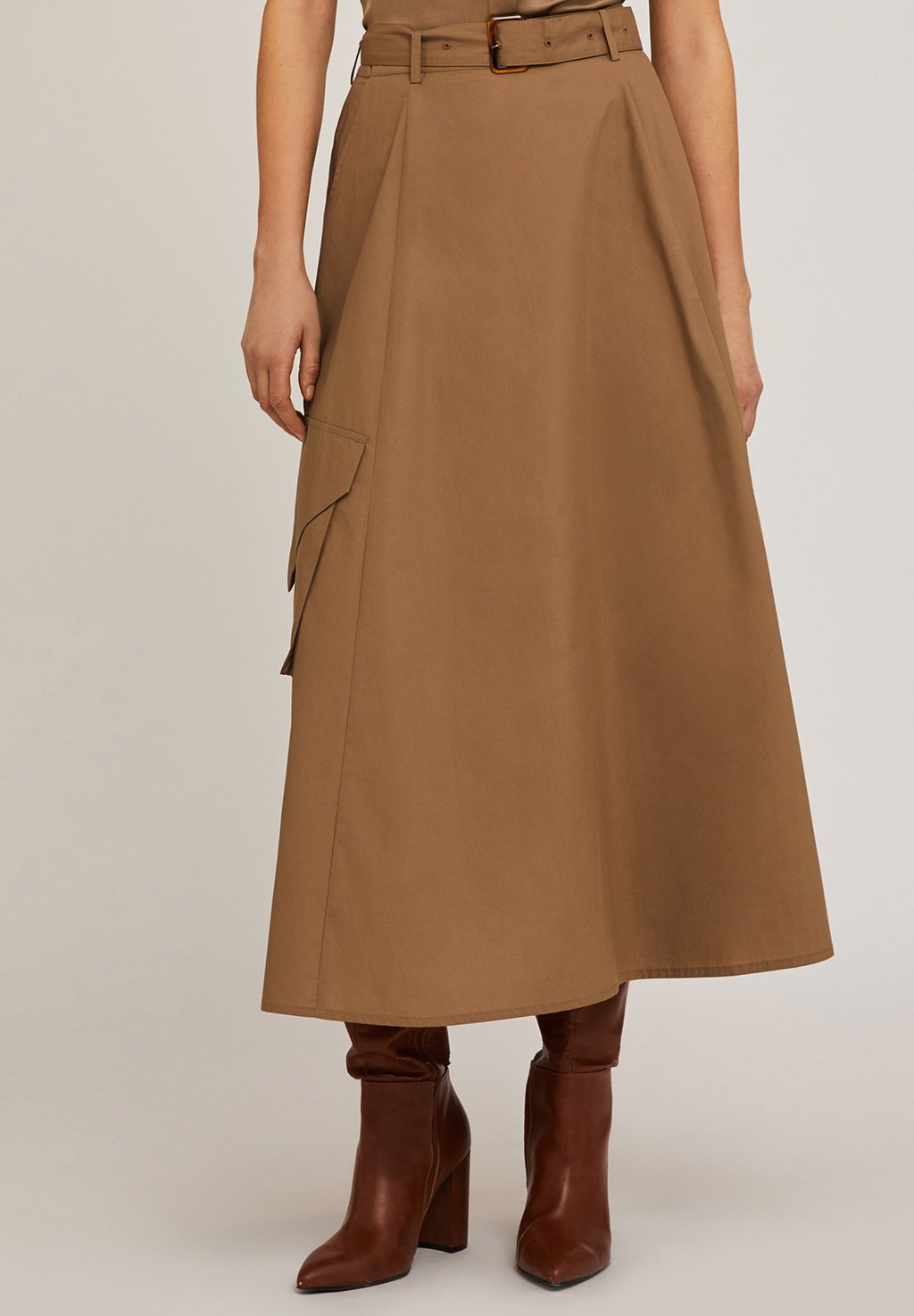 Юбка-колокол Motivi, коричневый
Юбка-колокол Motivi, коричневый