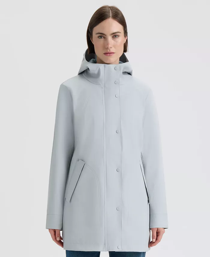 Женский прорезиненный водонепроницаемый дождевик с капюшоном Hunter, серебряный
Женский прорезиненный водонепроницаемый дождевик с капюшоном Hunter, серебряный