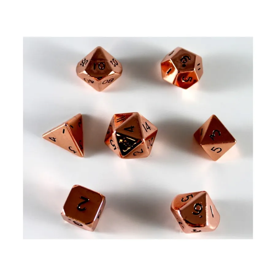 Поликомплект Медь 16 мм (7), Dwarven Metal Dice
Поликомплект Медь 16 мм (7), Dwarven Metal Dice