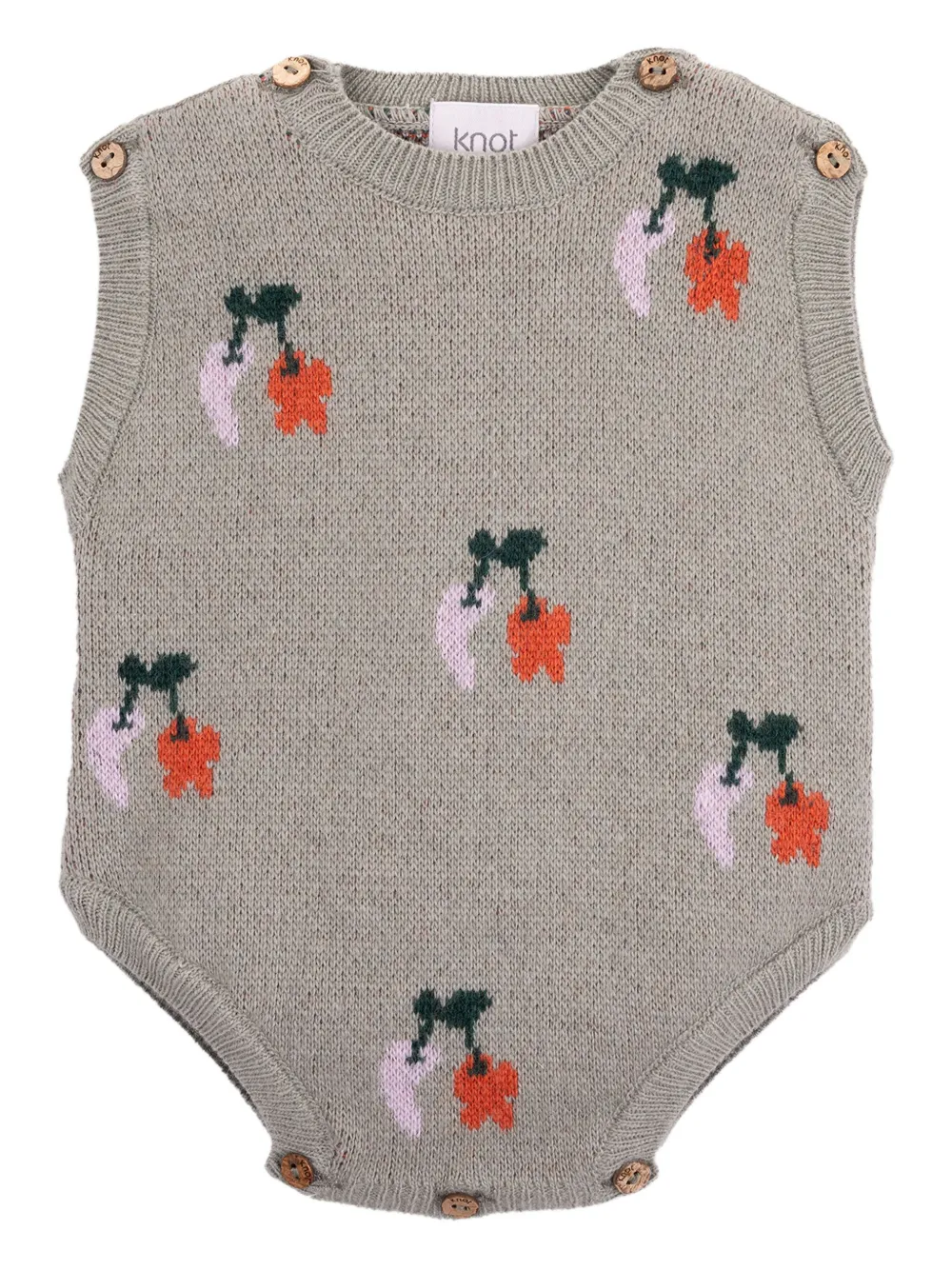 Трикотажное боди Mary Cherry Knot, серый
Трикотажное боди Mary Cherry Knot, серый