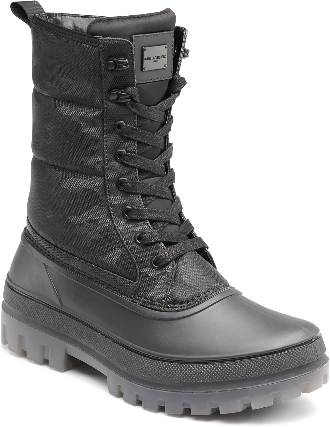 Мужские ботинки KARL LAGERFELD Tall Camo с флисовой подкладкой и полупрозрачной подошвой, черный
Мужские ботинки KARL LAGERFELD Tall Camo с флисовой подкладкой и полупрозрачной подошвой, черный