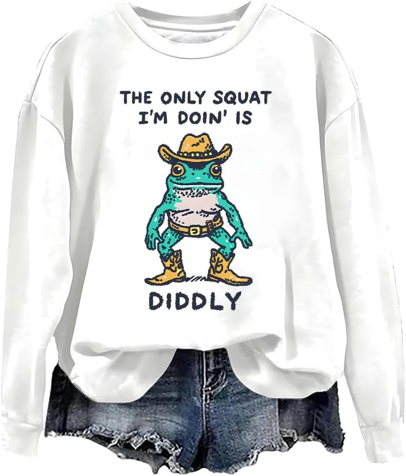 Толстовка с принтом The Only Squat I'm Doin' Is Diddly woati
Толстовка с принтом The Only Squat I'm Doin' Is Diddly woati