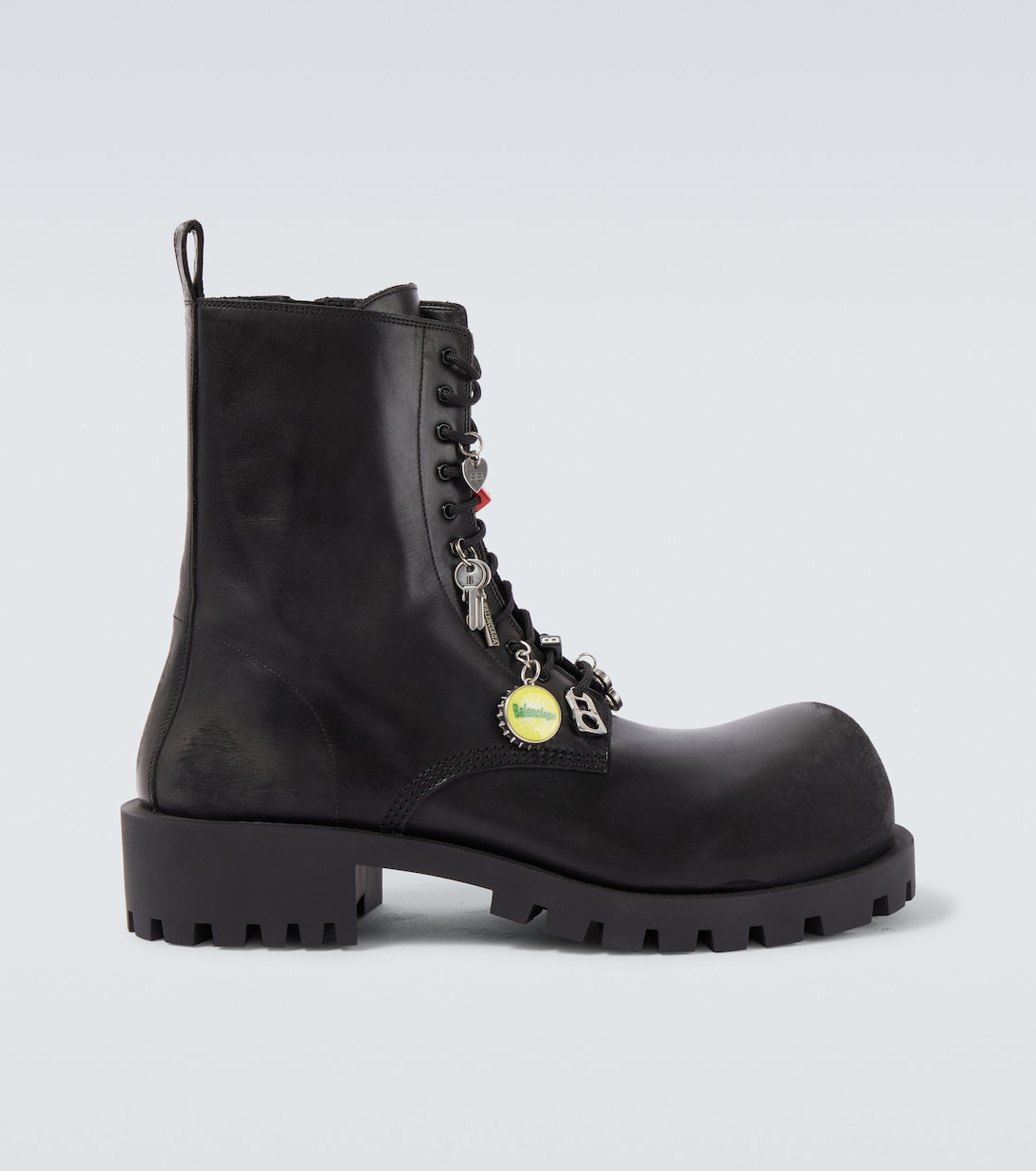 Кожаные ботинки Hummer на шнуровке Balenciaga, черный
Кожаные ботинки Hummer на шнуровке Balenciaga, черный