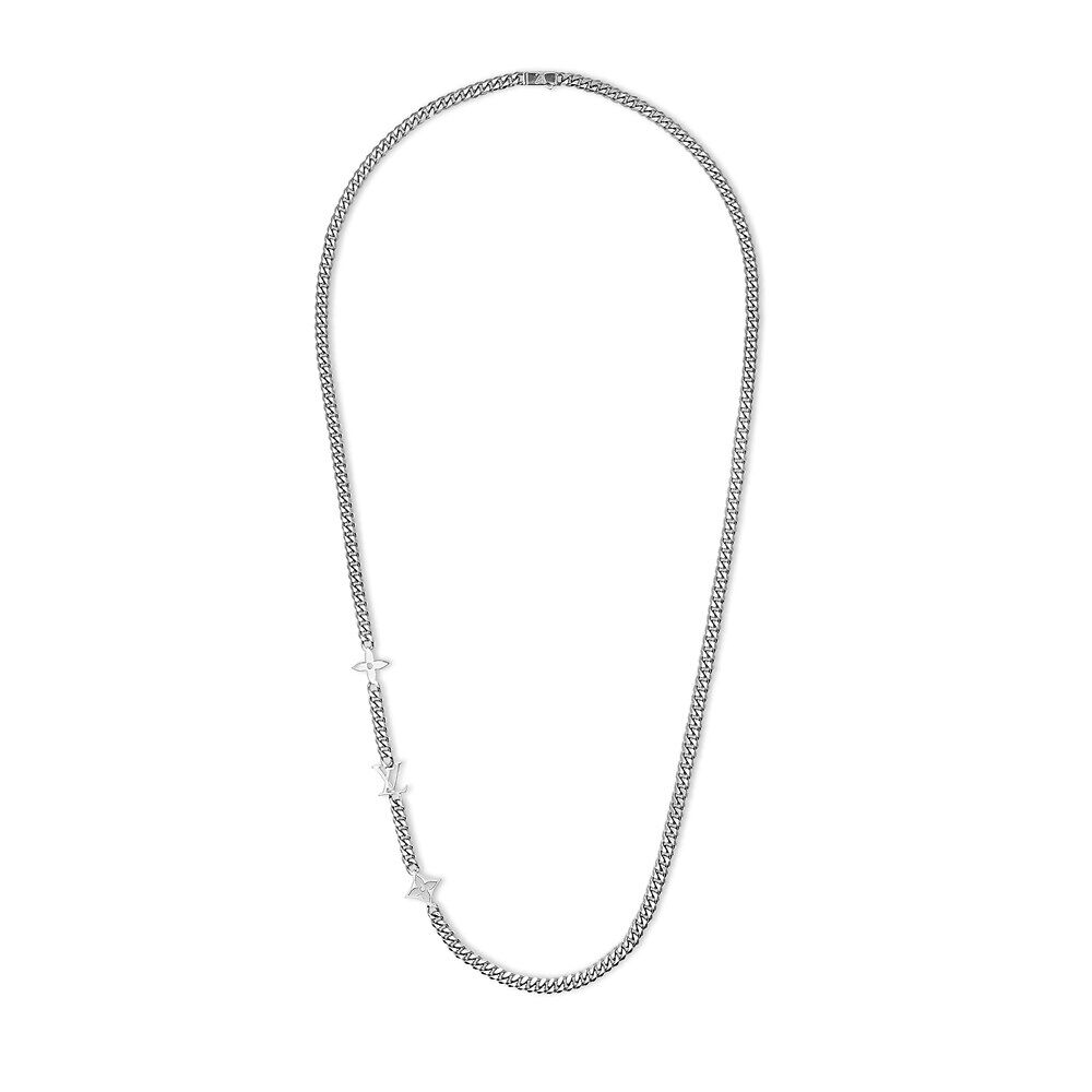 Ожерелье с монограммой Louis Vuitton, серебряный
Ожерелье с монограммой Louis Vuitton, серебряный