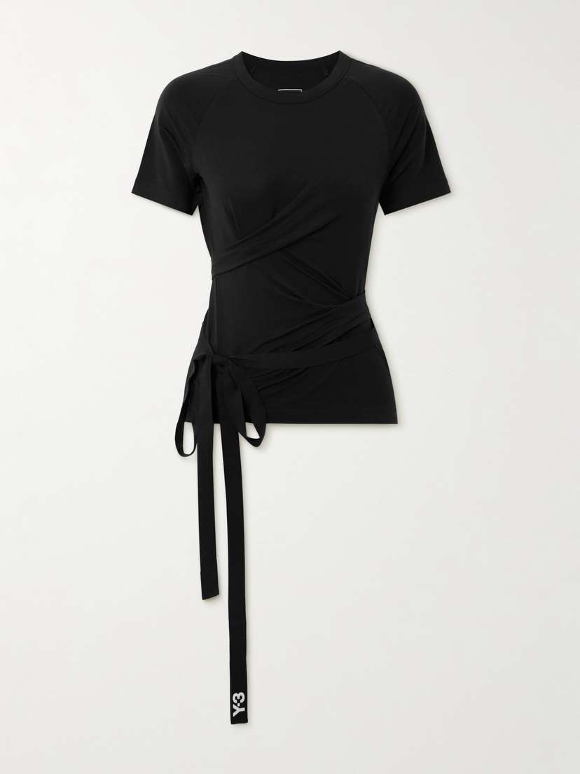 Футболка Y-3 из трикотажа с лиоцеллом в полоску с завязками Adidas Originals, черный
Футболка Y-3 из трикотажа с лиоцеллом в полоску с завязками Adidas Originals, черный