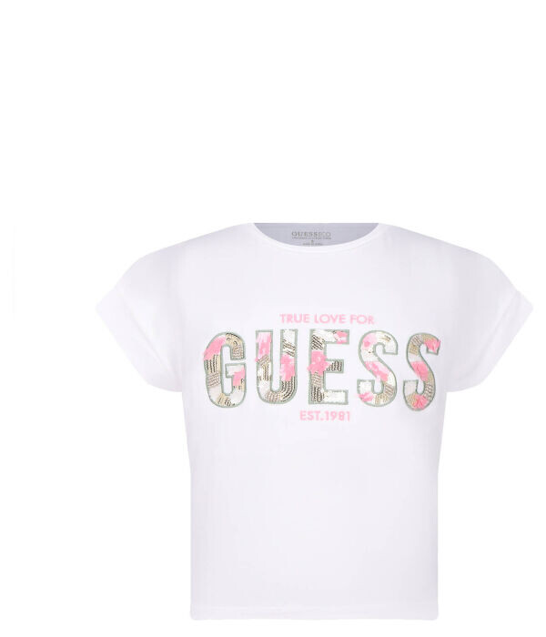 Футболка детская Guess с принтом, белый
Футболка детская Guess с принтом, белый