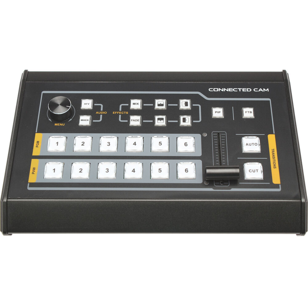 Видеомикшер JVC KM-HD6 на 6 входов с потоковой передачей через USB-C
Видеомикшер JVC KM-HD6 на 6 входов с потоковой передачей через USB-C