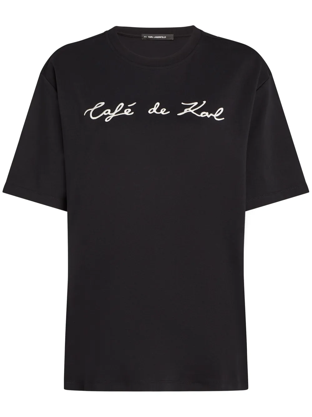 Футболка оверсайз из коллаборации с Jorge Parra KARL LAGERFELD, черный
Футболка оверсайз из коллаборации с Jorge Parra KARL LAGERFELD, черный