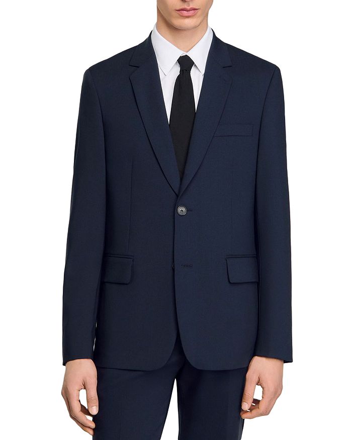 Шерстяной пиджак Sandro, синий
Шерстяной пиджак Sandro, синий