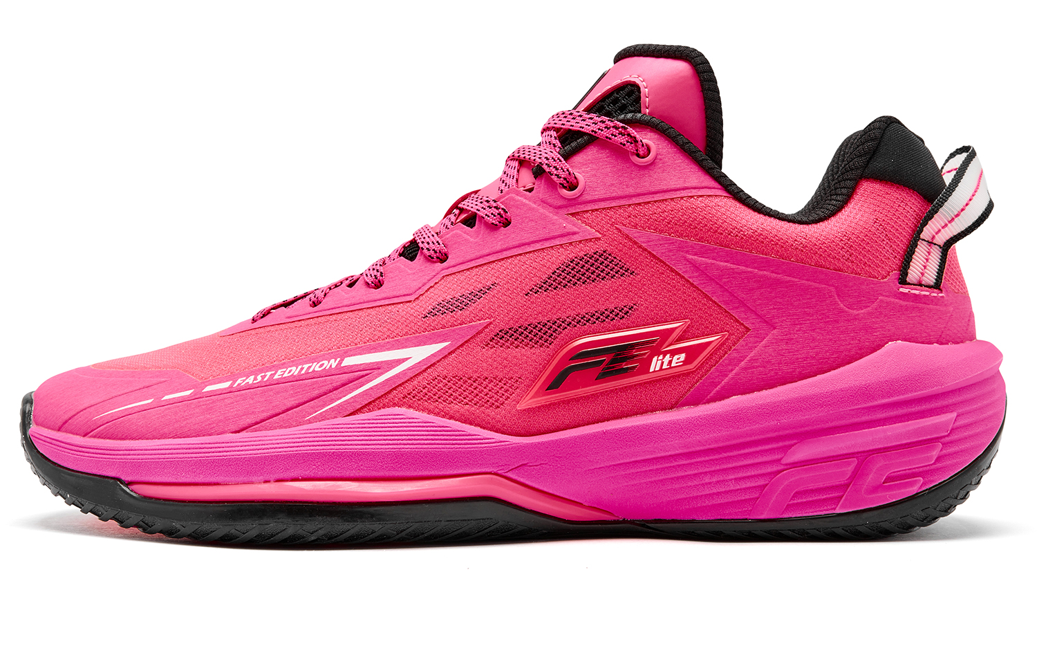 QIAODAN Баскетбольные кроссовки FETEAM с низким верхом, амортизирующие, противоскользящие, износостойкие, мужские, неоново-розовые, черные
QIAODAN Баскетбольные кроссовки FETEAM с низким верхом, амортизирующие, противоскользящие, износостойкие, мужские, неоново-розовые, черные