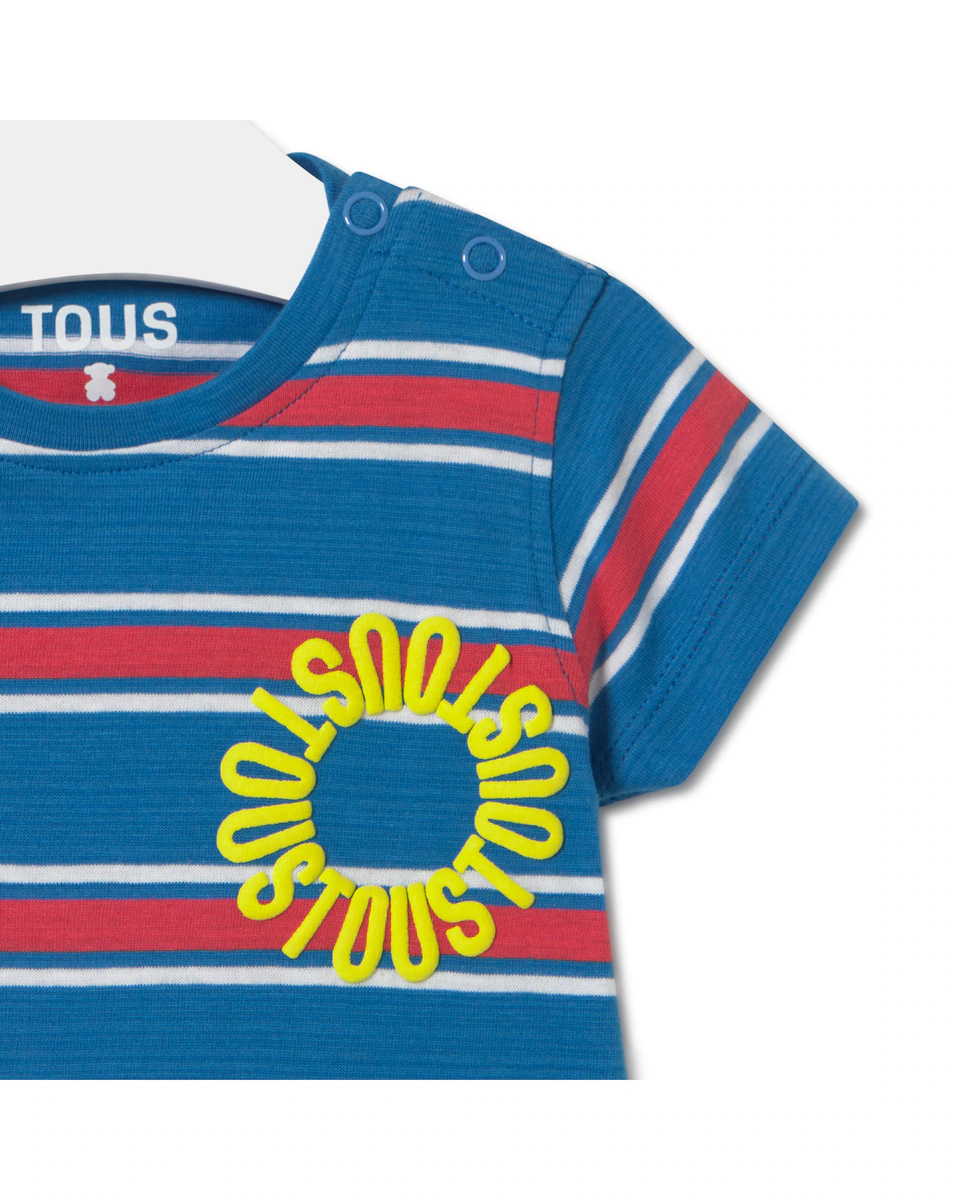 Хлопковая полосатая футболка Tous, синий
Хлопковая полосатая футболка Tous, синий