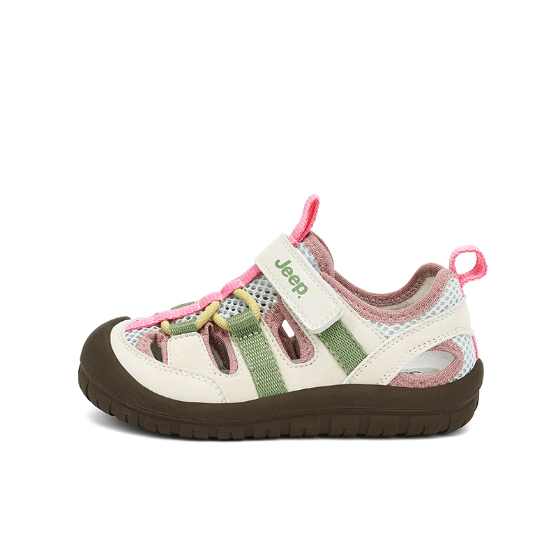 Детские сандалии с низким верхом, устойчивые к истиранию, легкие, амортизирующие, противоскользящие, с защитой от ударов Jeep, фиолетовый/слоновая кость/белый 
Детские сандалии с низким верхом, устойчивые к истиранию, легкие, амортизирующие, противоскользящие, с защитой от ударов Jeep, фиолетовый/слоновая кость/белый