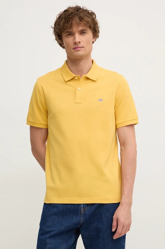 Хлопковая поло Gant, желтый
Хлопковая поло Gant, желтый