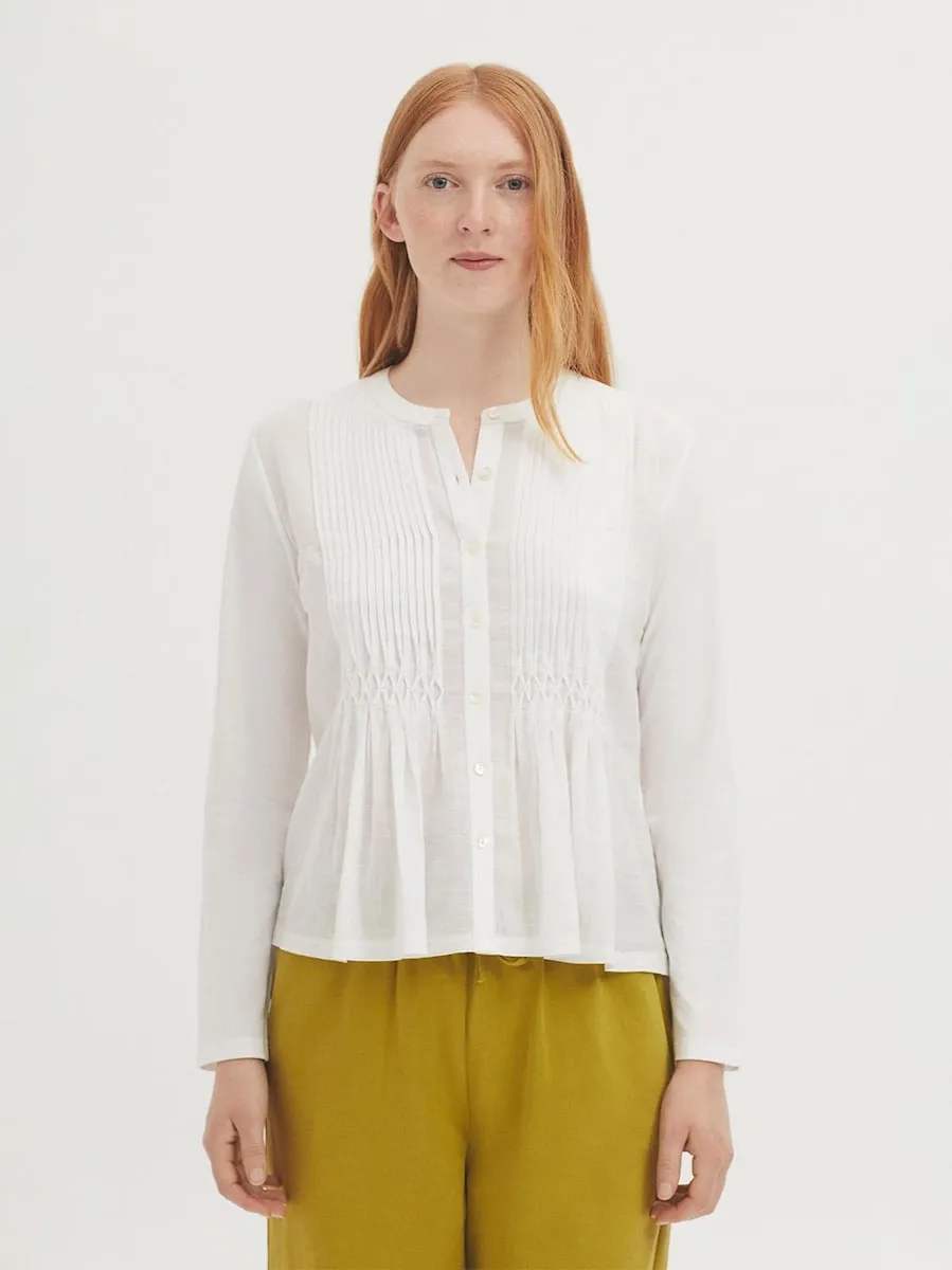 Женская хлопковая рубашка с круглым вырезом Nice Things, белый
Женская хлопковая рубашка с круглым вырезом Nice Things, белый