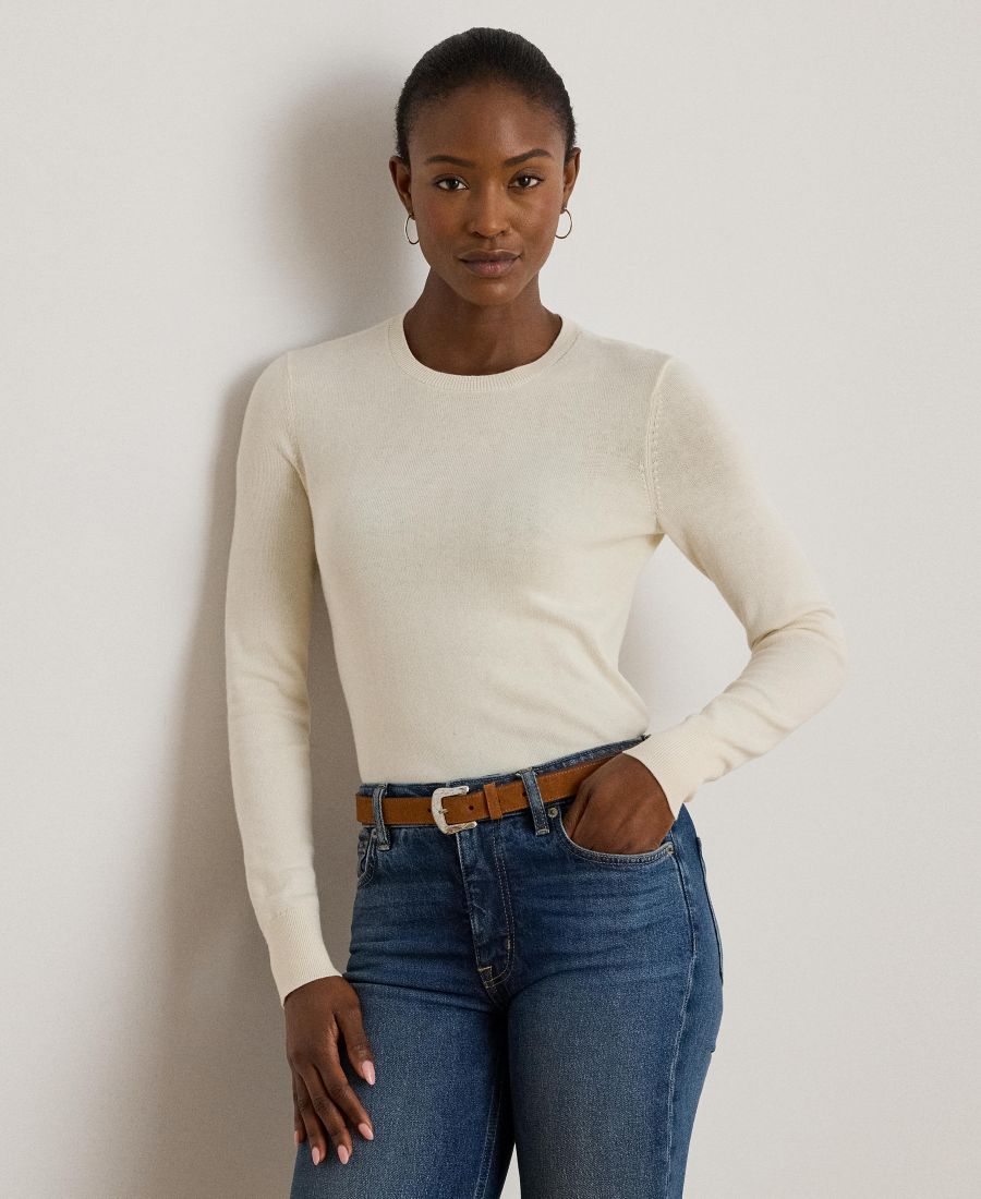 Женский свитер из смесовой хлопковой ткани, размеры P/XS-XXL Lauren Ralph Lauren, Mascarpone Cream
Женский свитер из смесовой хлопковой ткани, размеры P/XS-XXL Lauren Ralph Lauren, Mascarpone Cream