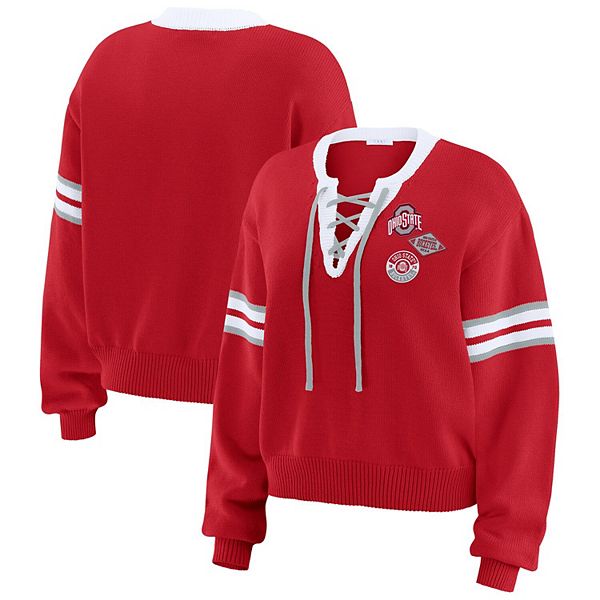 Женский свитер с завязками scarlet ohio state buckeyes Wear By Erin Andrews
Женский свитер с завязками scarlet ohio state buckeyes Wear By Erin Andrews