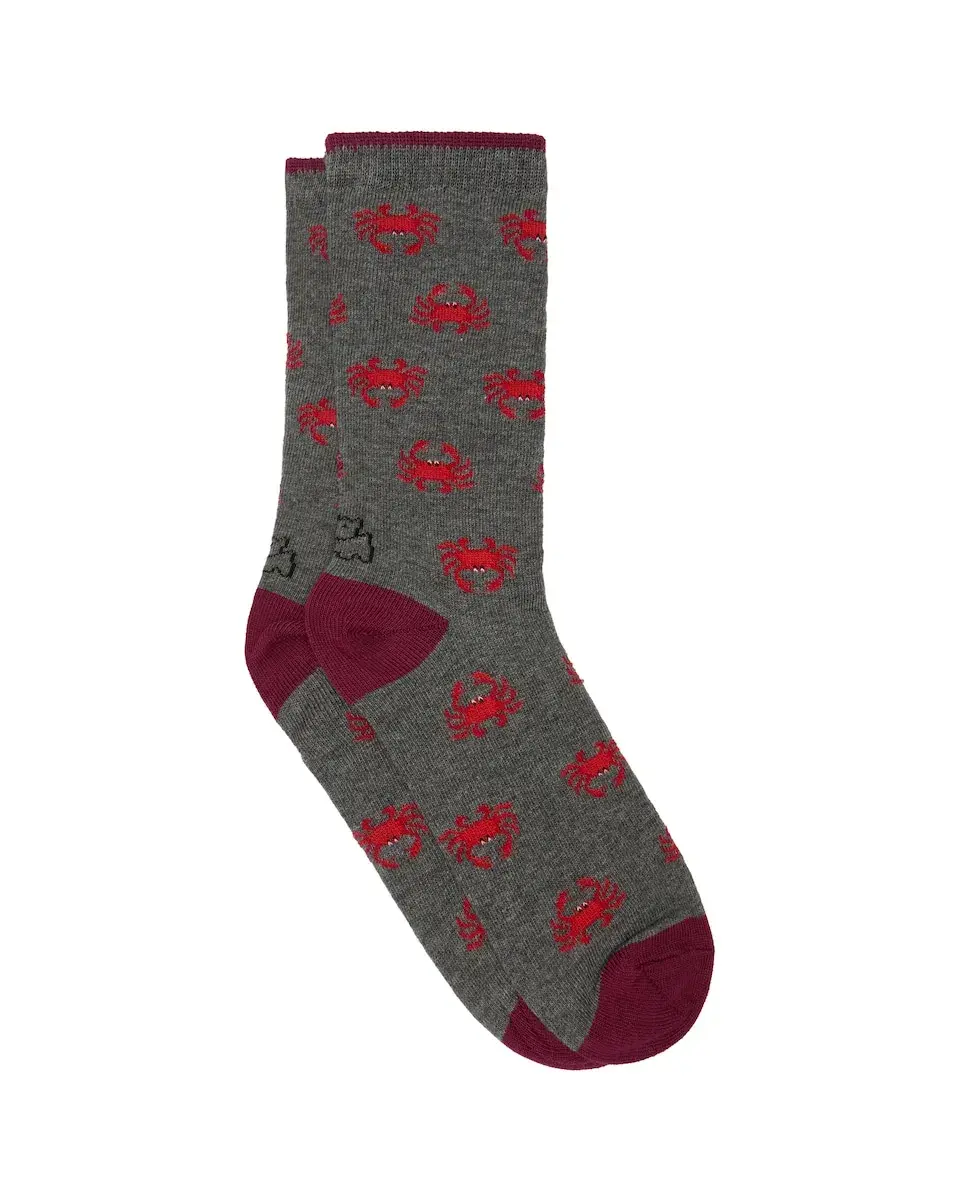 носки с принтом крабов Kiff-Kiff, серый/розовый
носки с принтом крабов Kiff-Kiff, серый/розовый