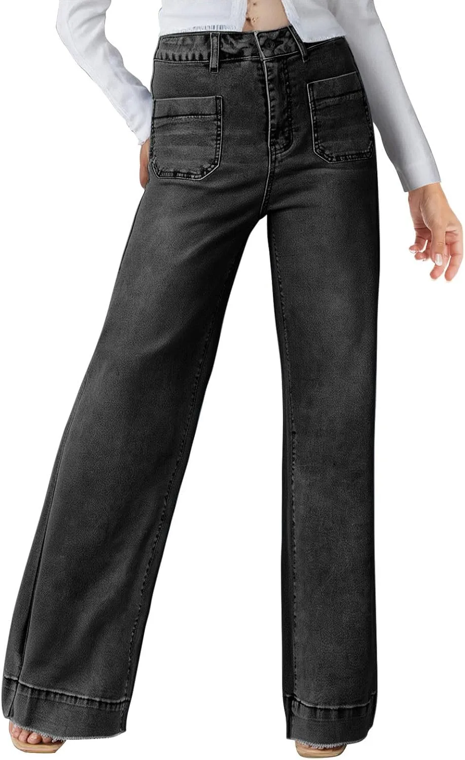 Женские джинсы Wide Leg High Waist Stretchy Straight Leg с карманами
Женские джинсы Wide Leg High Waist Stretchy Straight Leg с карманами