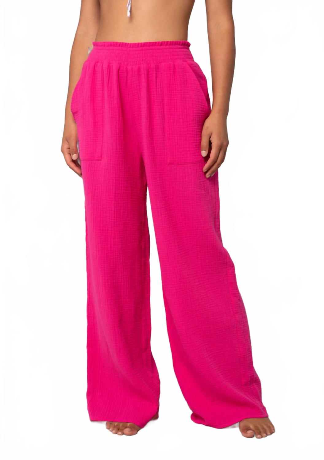 LOVESTITCH Брюки Saratoga в стиле бохо цвета фуксии
LOVESTITCH Брюки Saratoga в стиле бохо цвета фуксии