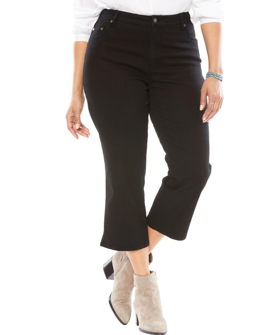 Женские джинсы-капри Within Stretch Denim с пятью карманами Woman Within, Black denim
Женские джинсы-капри Within Stretch Denim с пятью карманами Woman Within, Black denim