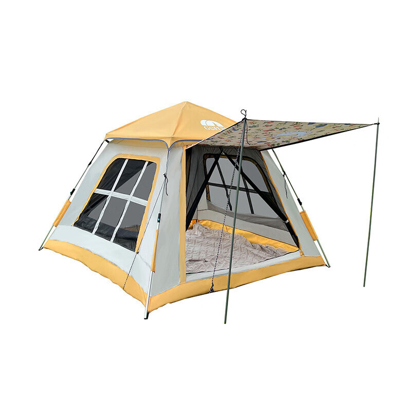 Yjhome уличная палатка, полностью автоматическая палатка для кемпинга, парка, палатка для кемпинга, 3-5 человек, маленькая Huayu, быстрый счет