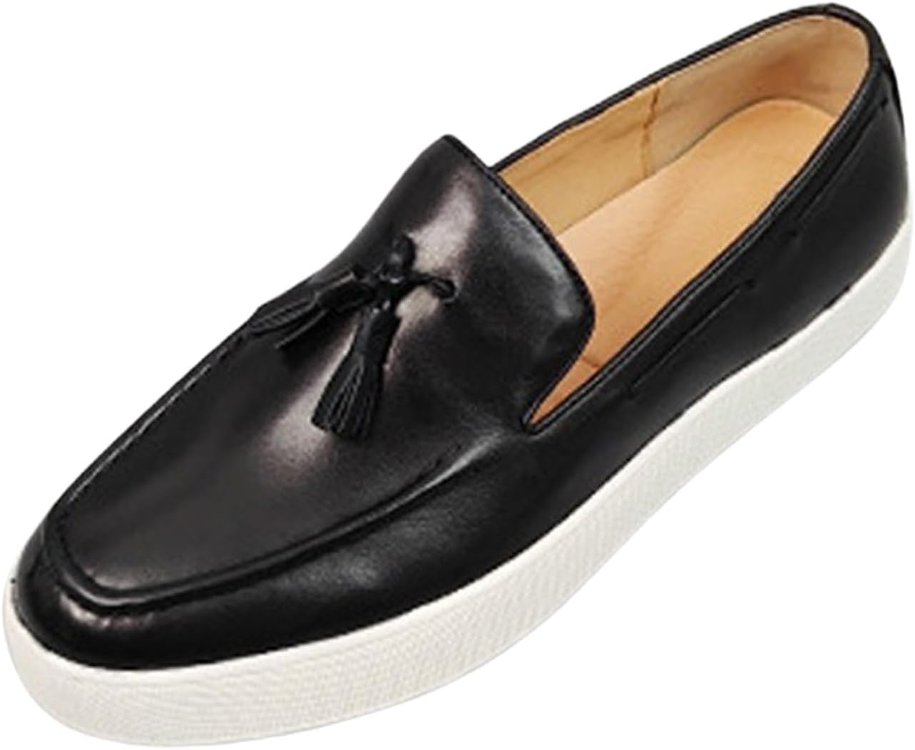 Мужские кожаные пенни-лоферы Santimon с кисточками- стильная повседневная обувь для платья, классические и удобные для бизнеса, свадеб и повседневной одежды, черный
Мужские кожаные пенни-лоферы Santimon с кисточками- стильная повседневная обувь для платья, классические и удобные для бизнеса, свадеб и повседневной одежды, черный