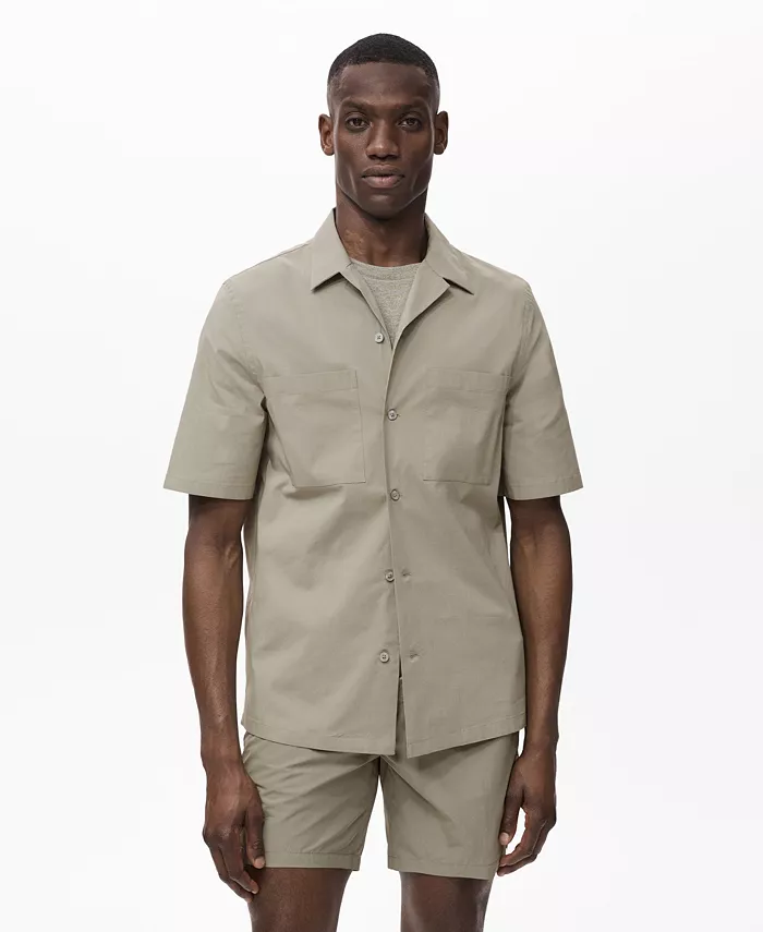 Мужская рубашка с карманами и воротником "боулинг" MANGO, коричневый/бежевый
Мужская рубашка с карманами и воротником "боулинг" MANGO, коричневый/бежевый